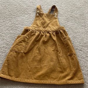 H&M corduroy mustard skirt overall